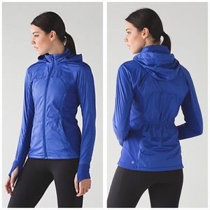 Lululemon Rush Hour Running Jacket Blue Sapphire Blue